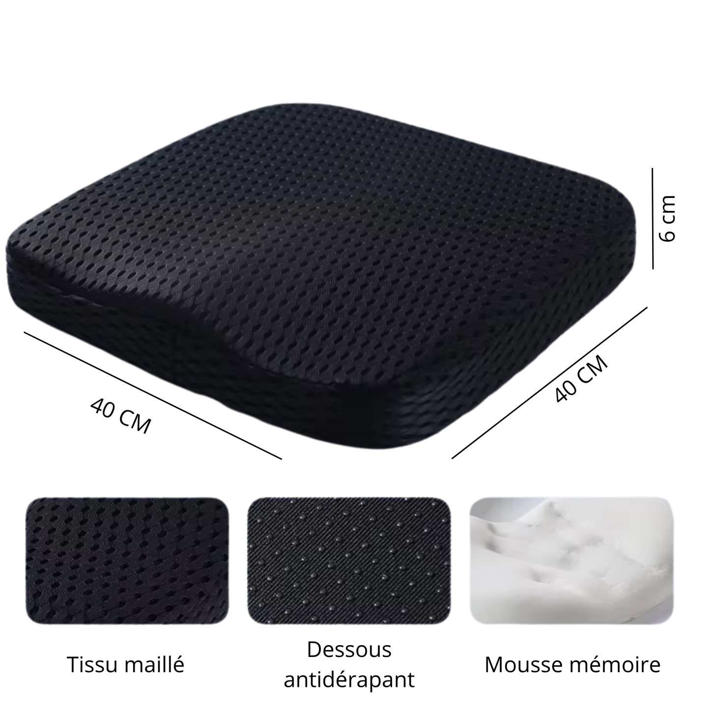 Coussin en mousse mémoire Panthères et Félines