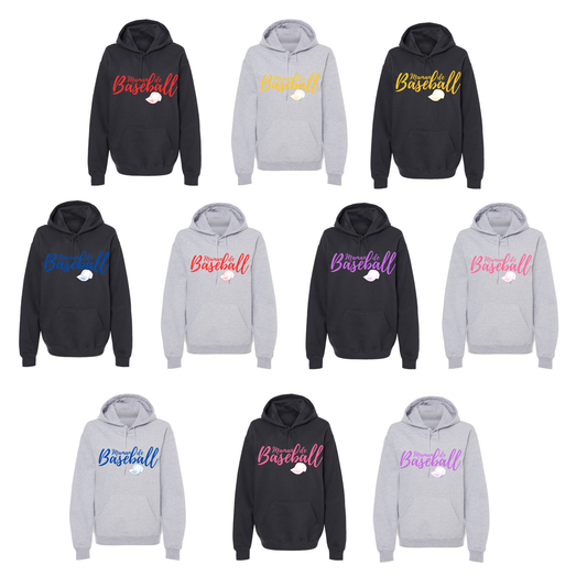Maman de baseball avec casquette - Hoodie - plusieurs options
