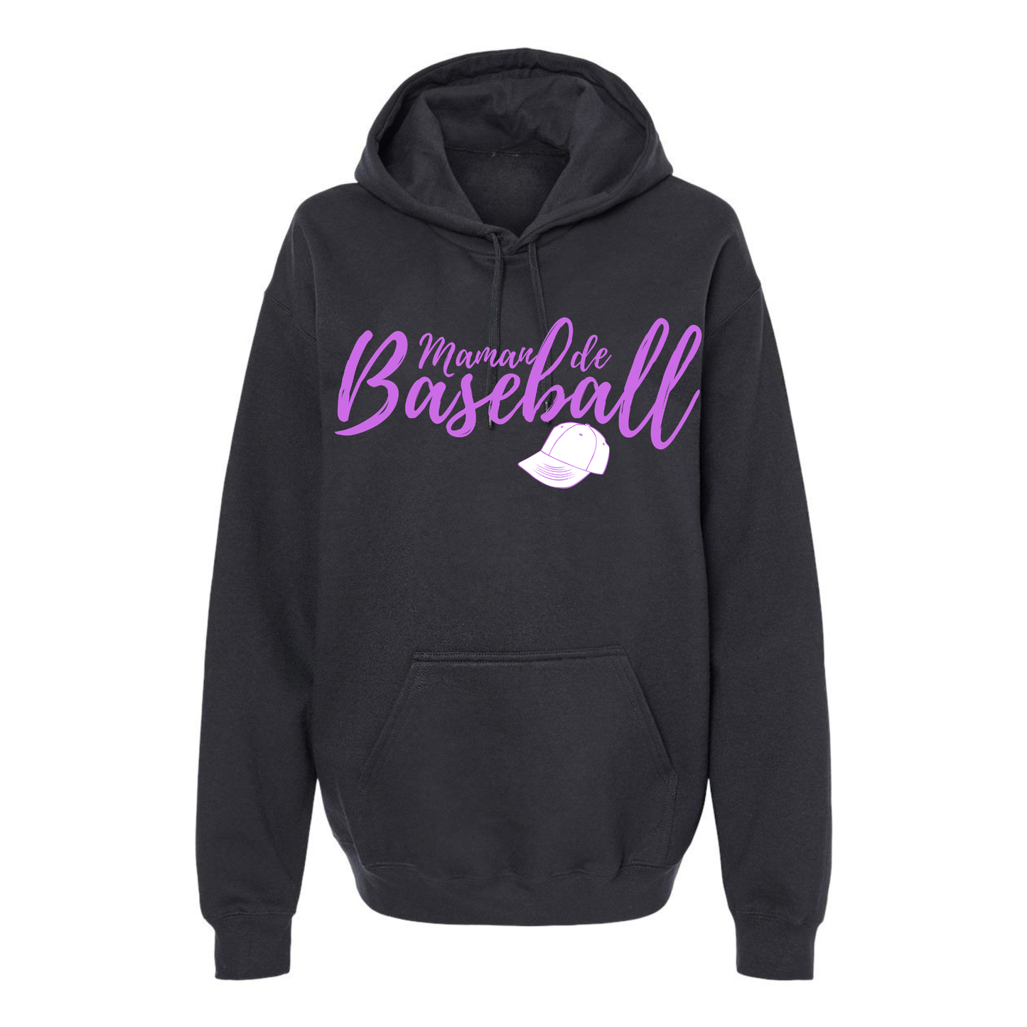 Maman de baseball avec casquette - Hoodie - plusieurs options