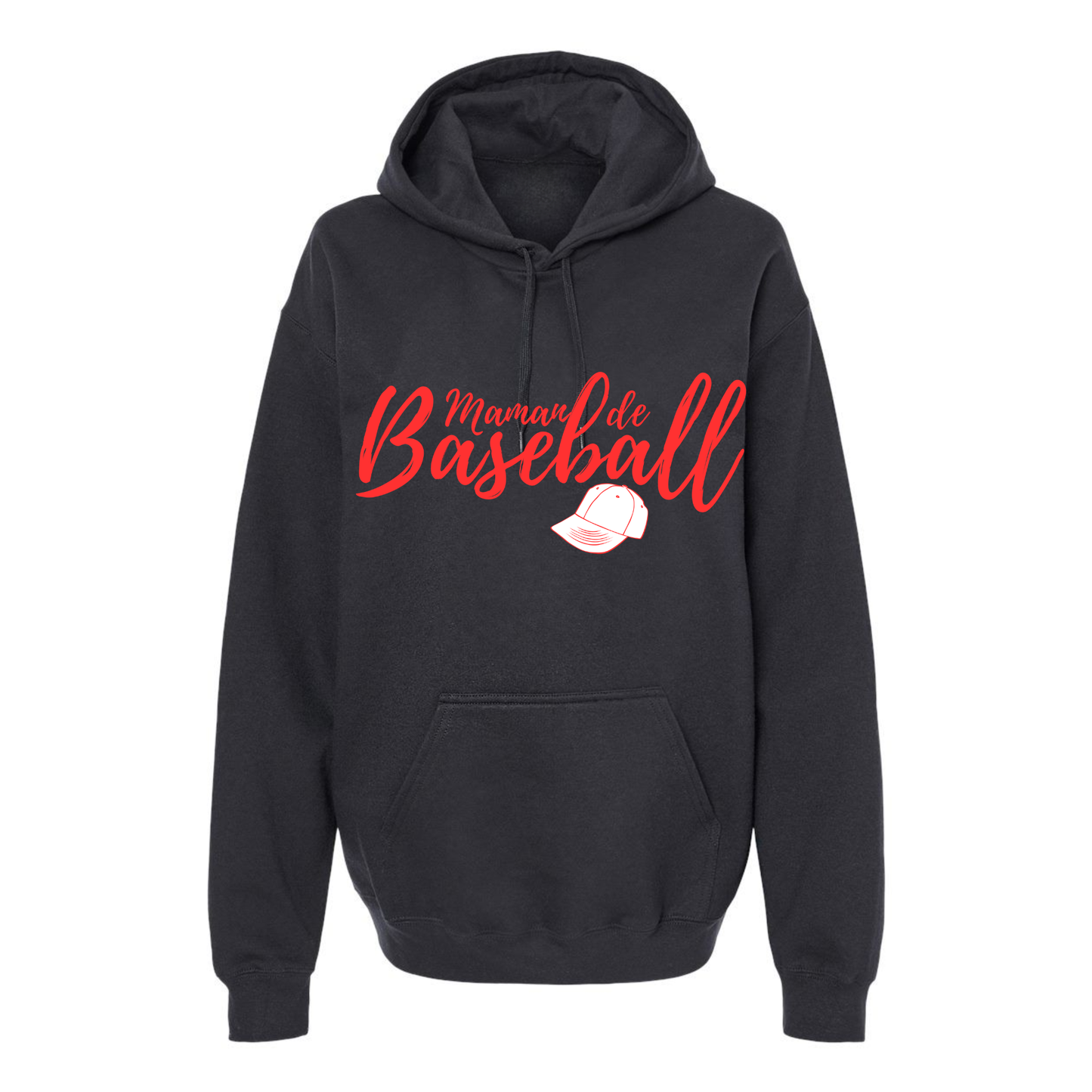 Maman de baseball avec casquette - Hoodie - plusieurs options