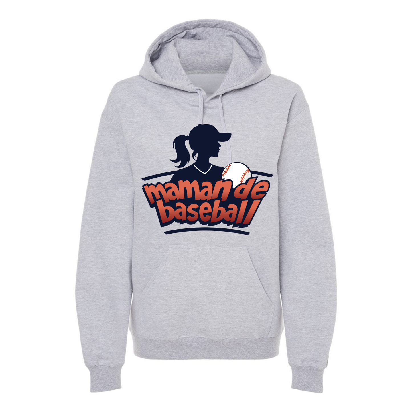 Maman de baseball profil - Hoodie