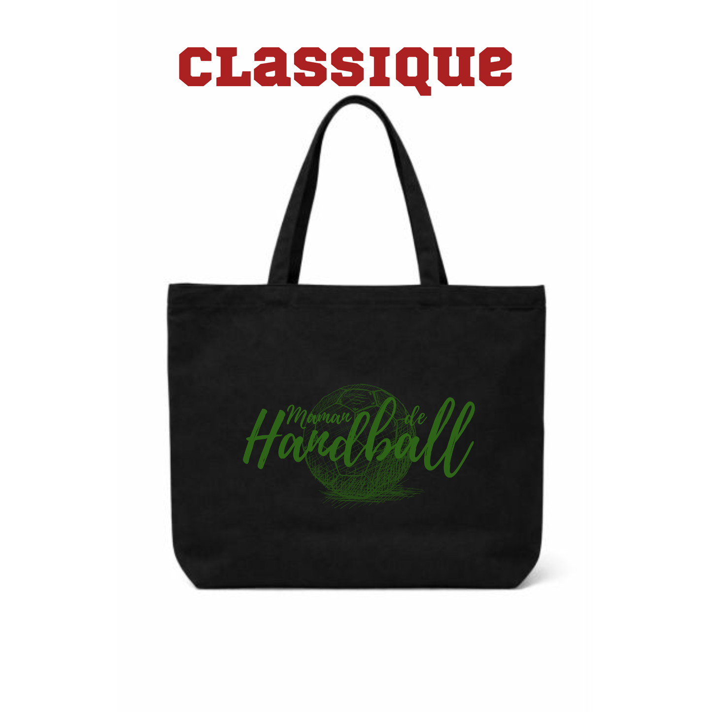 Sac fourre-tout - Maman de handball - vert ou rouge