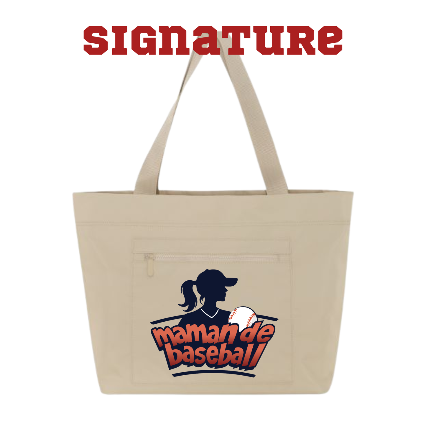 Sac fourre-tout - Maman de baseball profil