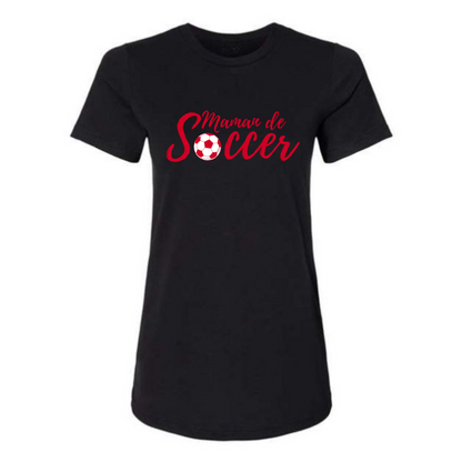 Maman de soccer Ballon - T-shirt rond Femmes - plusieurs options