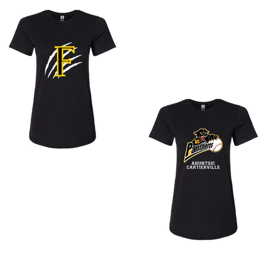 T-shirt femme col rond Panthères et Félines