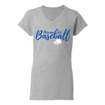 Maman de baseball avec casquette - T-shirt - plusieurs options