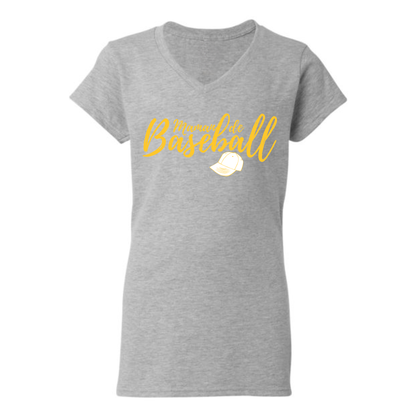 Maman de baseball avec casquette - T-shirt - plusieurs options