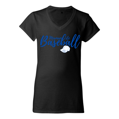 Maman de baseball avec casquette - T-shirt - plusieurs options