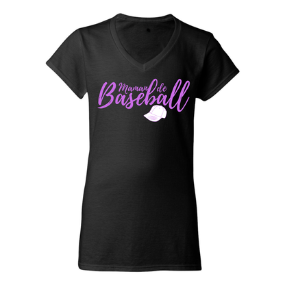 Maman de baseball avec casquette - T-shirt - plusieurs options