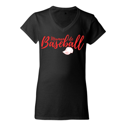 Maman de baseball avec casquette - T-shirt - plusieurs options