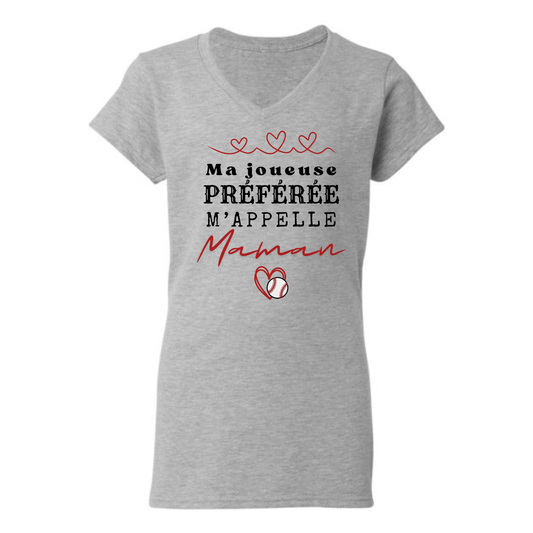 Ma joueuse préférée - Baseball - T-shirt
